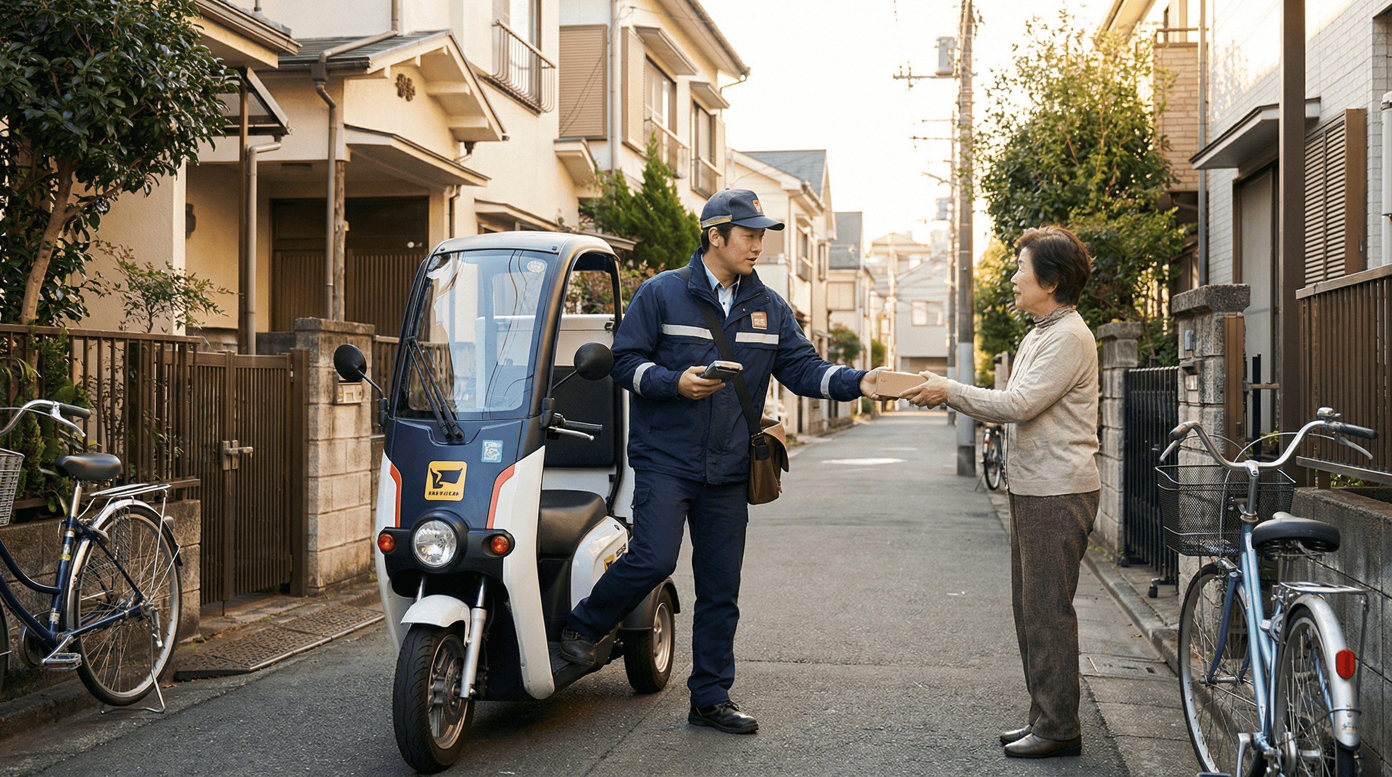 午後配送の様子